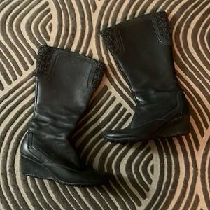 Merrell Leather Wedge Boots (black)